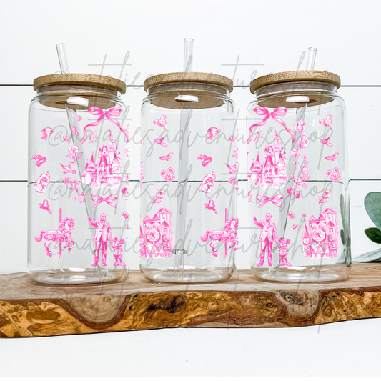 *Pre-Order* Pink Park 16oz Glass Can