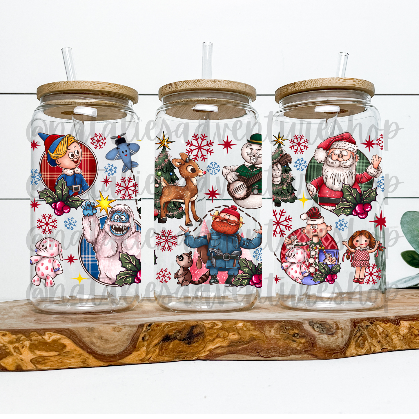 *Pre-Order* Rudolph 16oz Glass Can