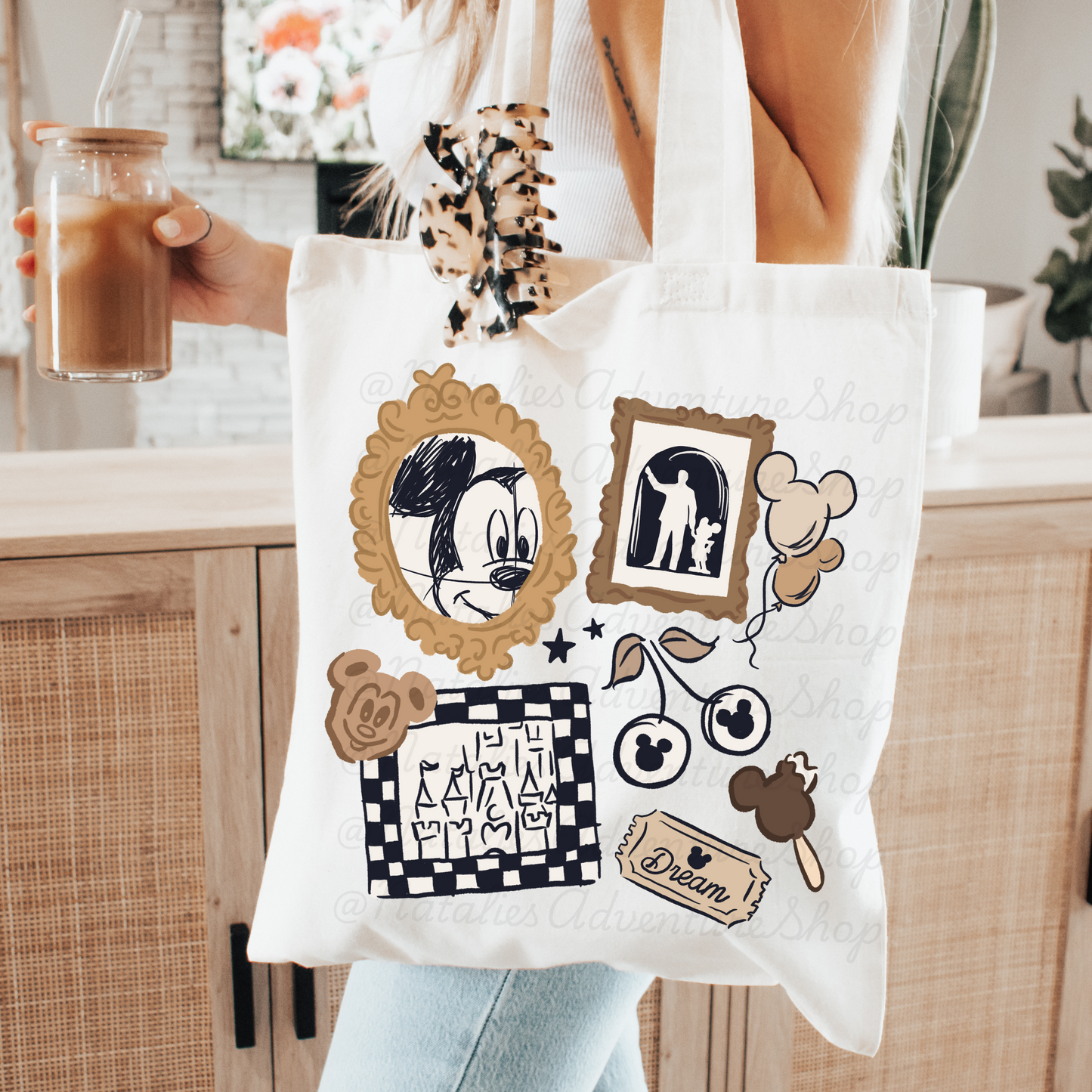 *Pre-Order* Neutral Mouse Canvas Tote Bag