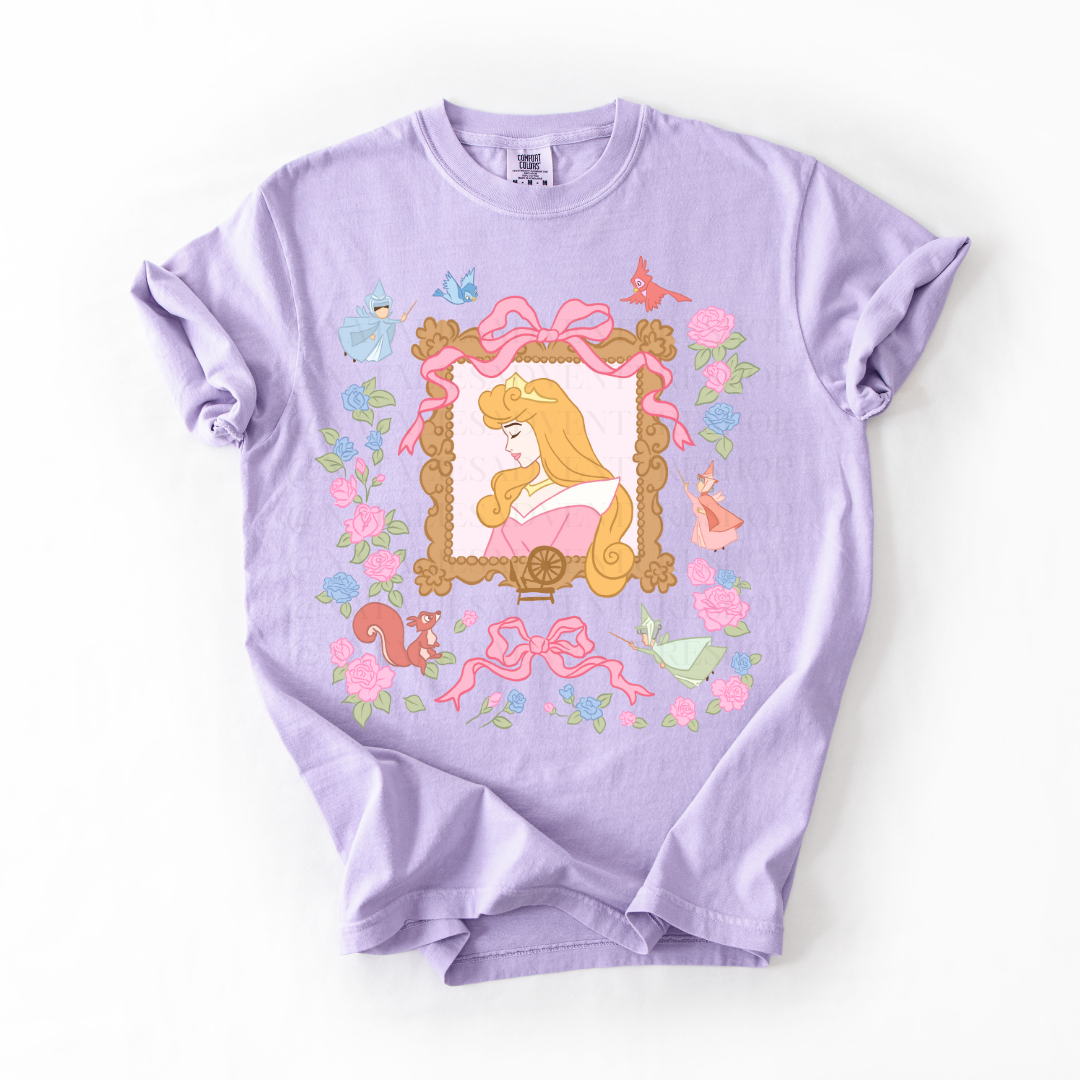 *Pre-Order* Briar Rose Portrait Princess T-Shirt (Comfort Colors)