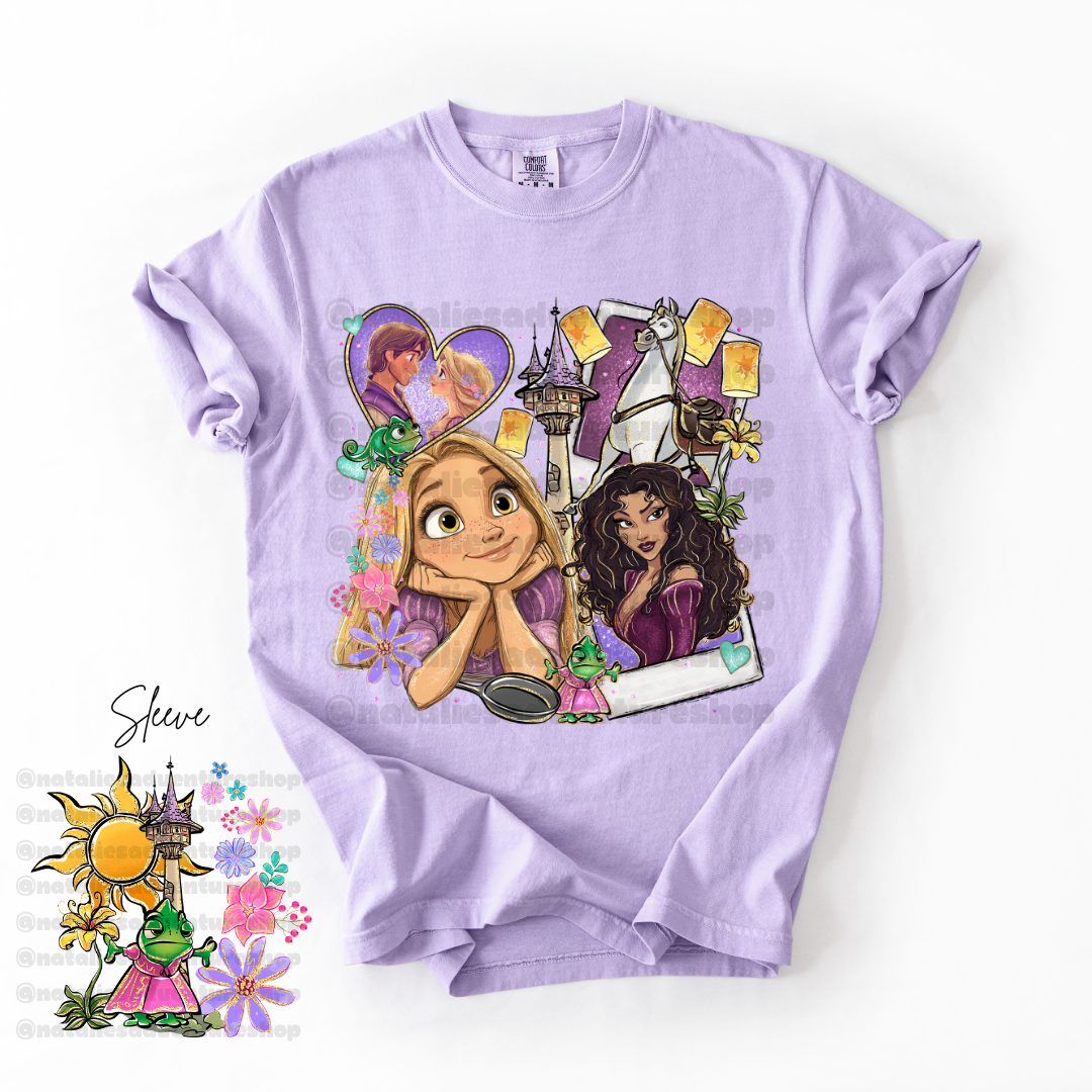 *Pre-Order* Punzie Princess Cartoon T-Shirt (Comfort Colors)