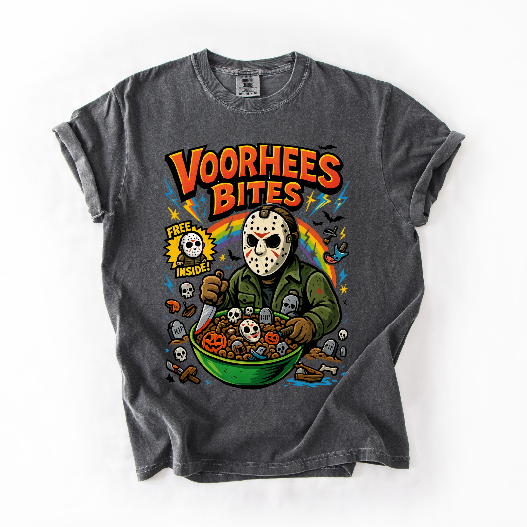 *Pre-Order* Vorhees Bites Cereal T-Shirt (Comfort Colors)