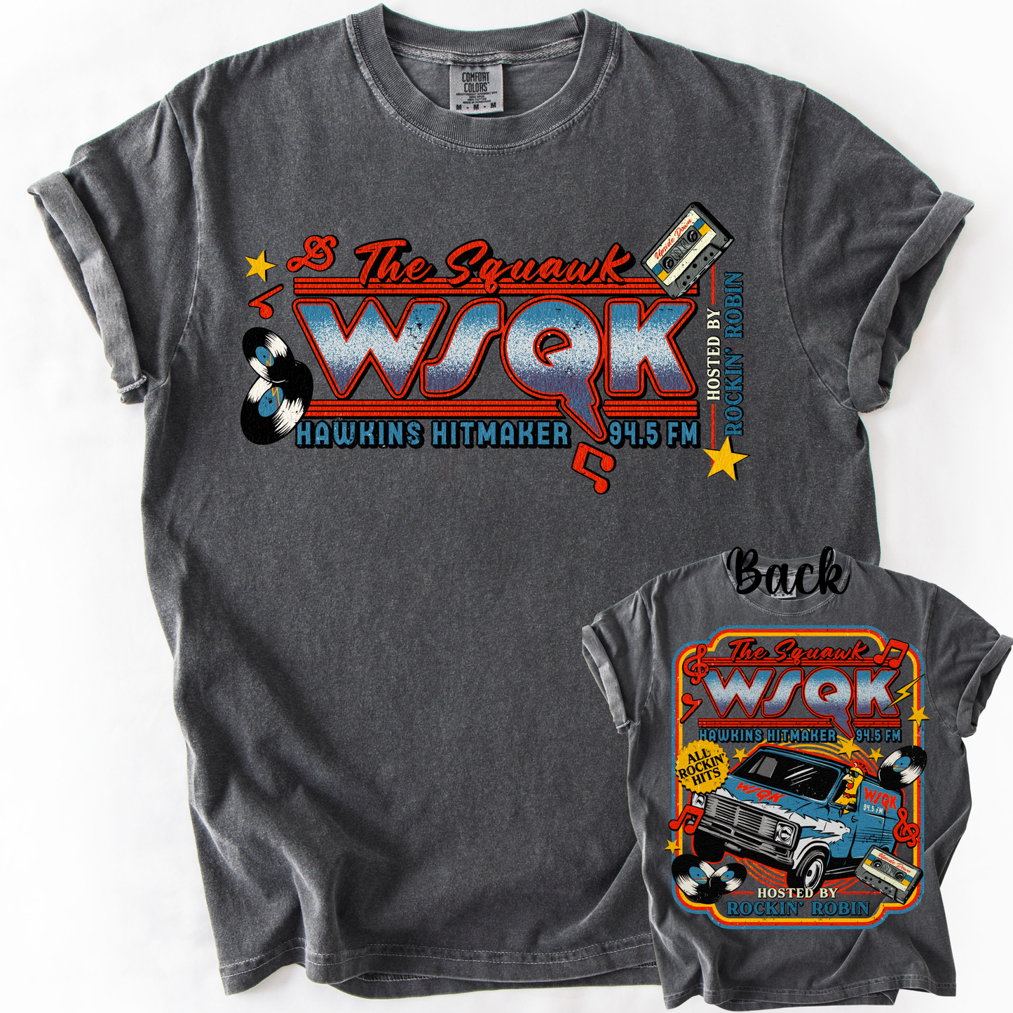 *Pre-Order* SQUAWK Front Back Version T-Shirt(Comfort Colors)