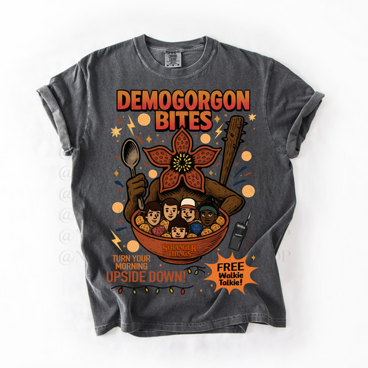 *Pre-Order* Demogorg Bites Cereal T-Shirt (Comfort Colors)