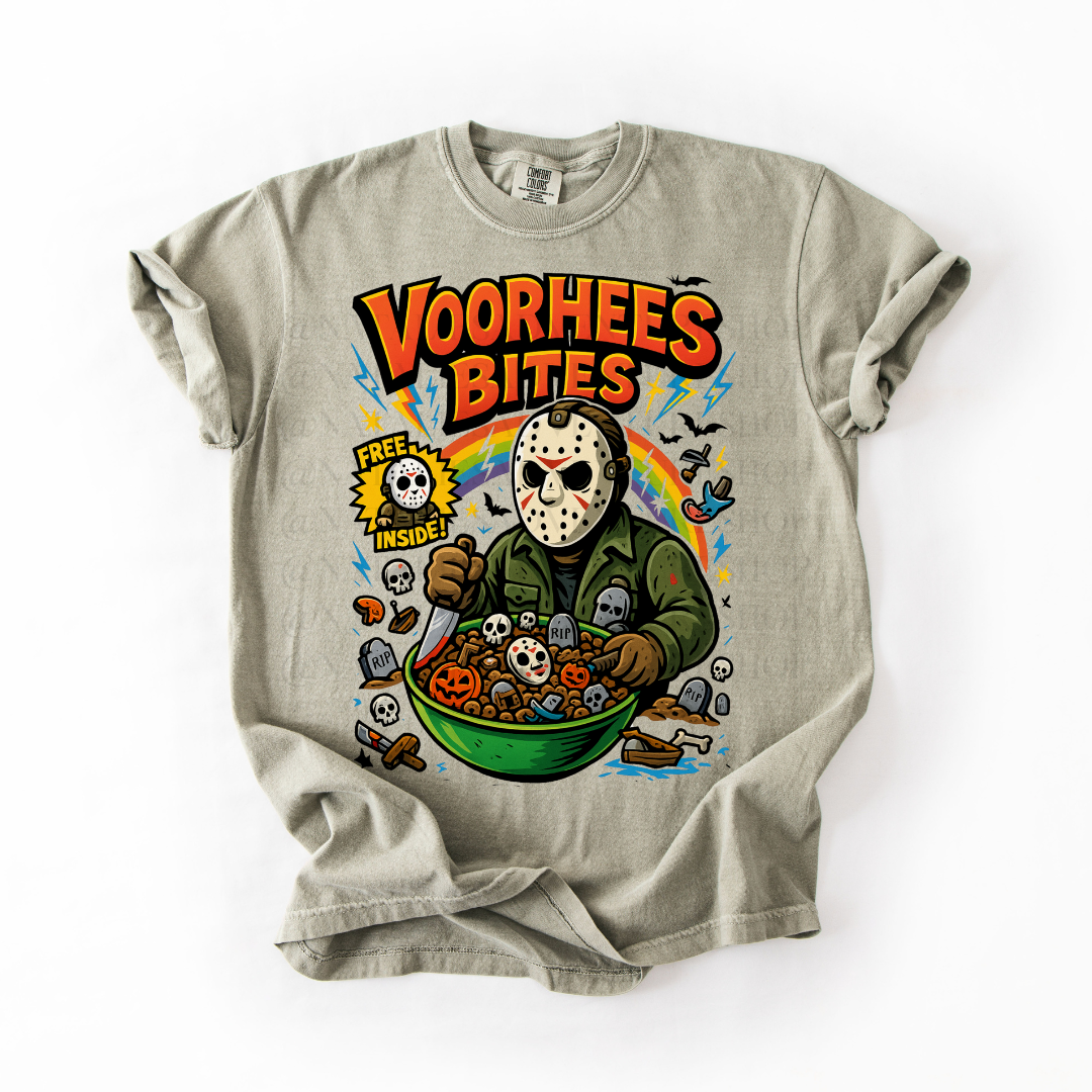 *Pre-Order* Vorhees Bites Cereal T-Shirt (Comfort Colors)