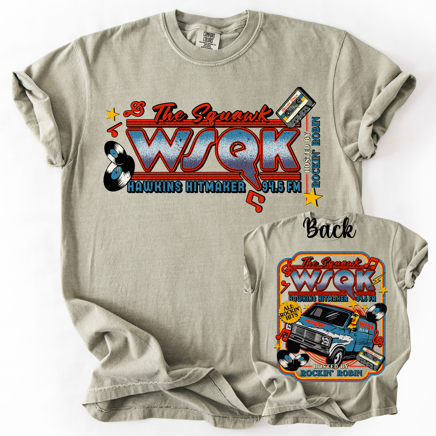 *Pre-Order* SQUAWK Front Back Version T-Shirt(Comfort Colors)