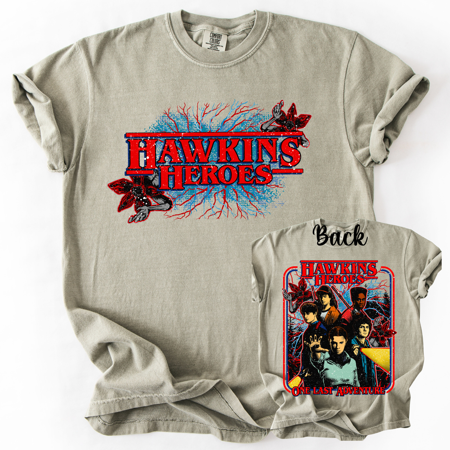 *Pre-Order* Hawkins Heroes Front Back Version T-Shirt(Comfort Colors)