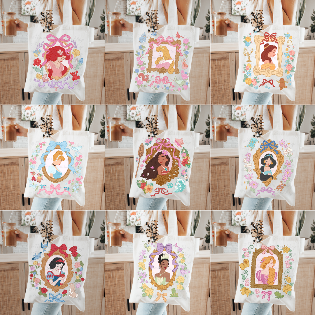 *Pre-Order* Princess Frames Canvas Tote Bags