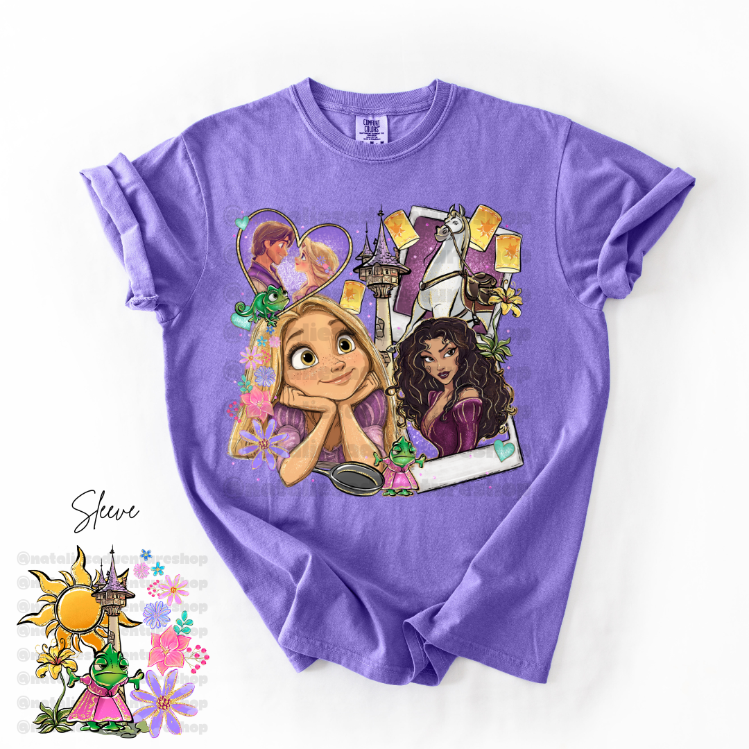 *Pre-Order* Punzie Princess Cartoon T-Shirt (Comfort Colors)