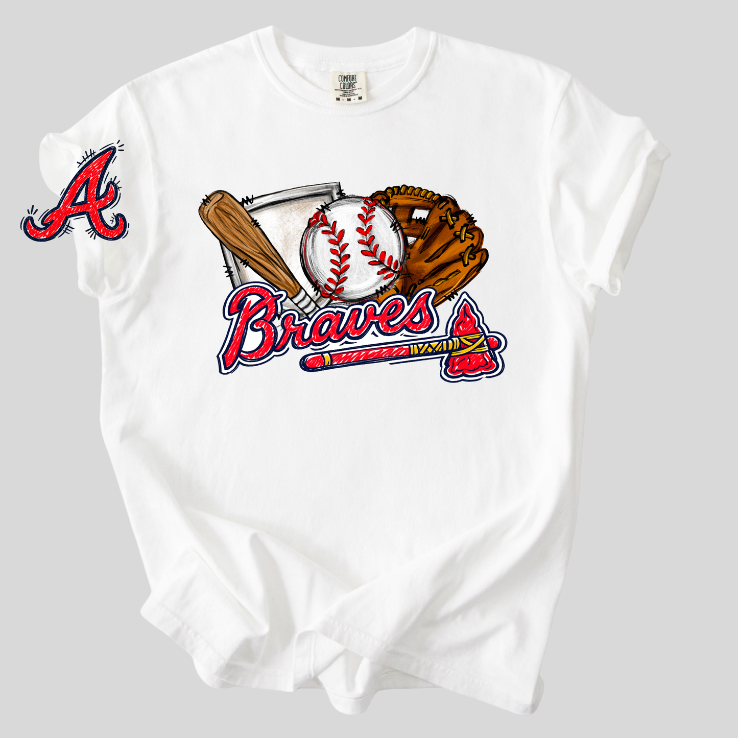 *Pre-Order* ATL Braves Doodle T-Shirt (Comfort Colors)