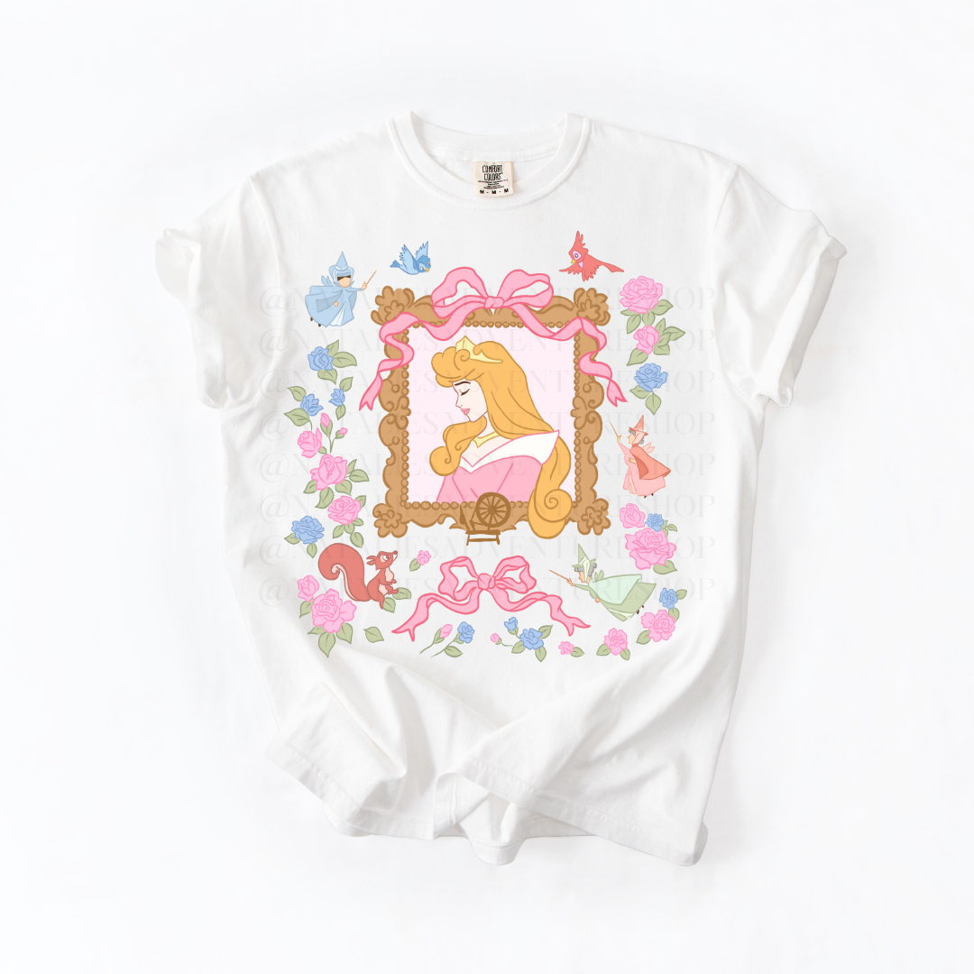 *Pre-Order* Briar Rose Portrait Princess T-Shirt (Comfort Colors)