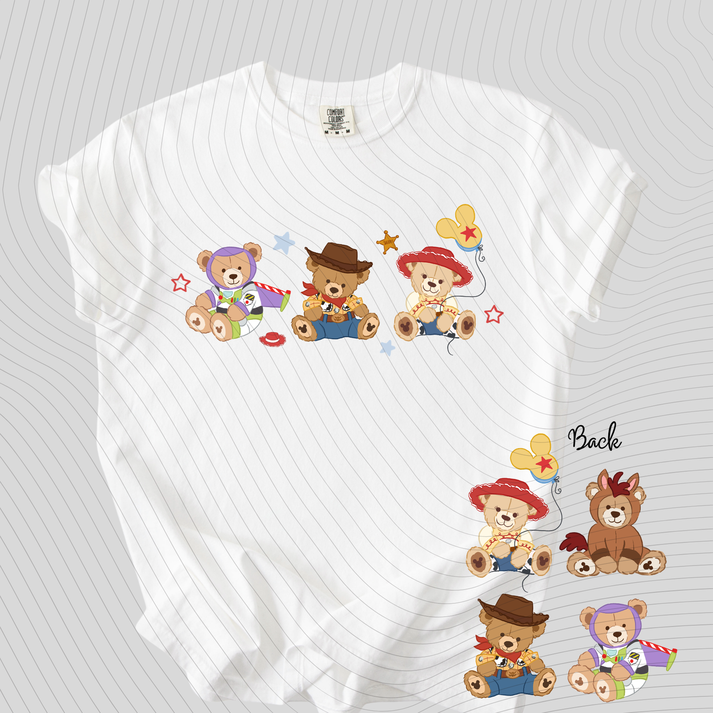 *Pre-Order* Toy Bears Front Back T-Shirt(Comfort Colors)