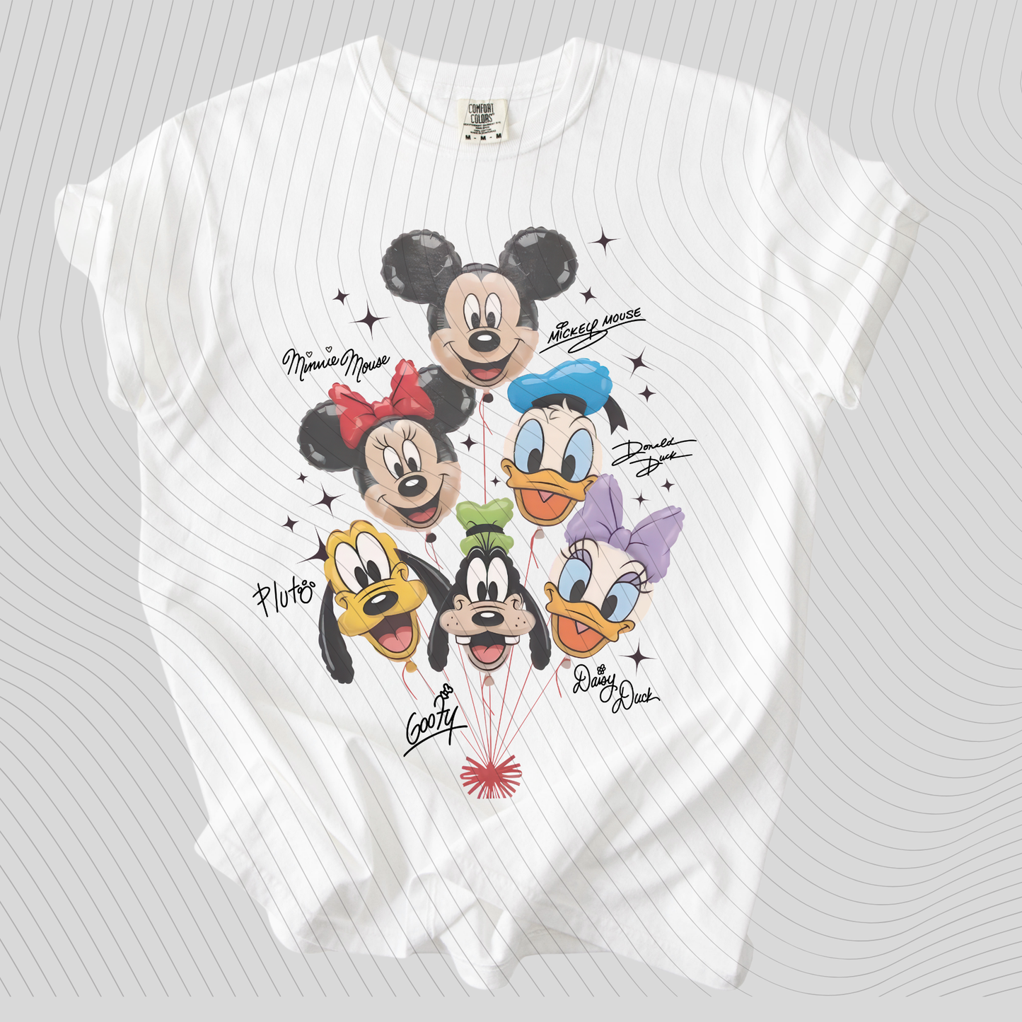 *Pre-Order* Mouse and Friends Balloons T-Shirt(Comfort Colors)