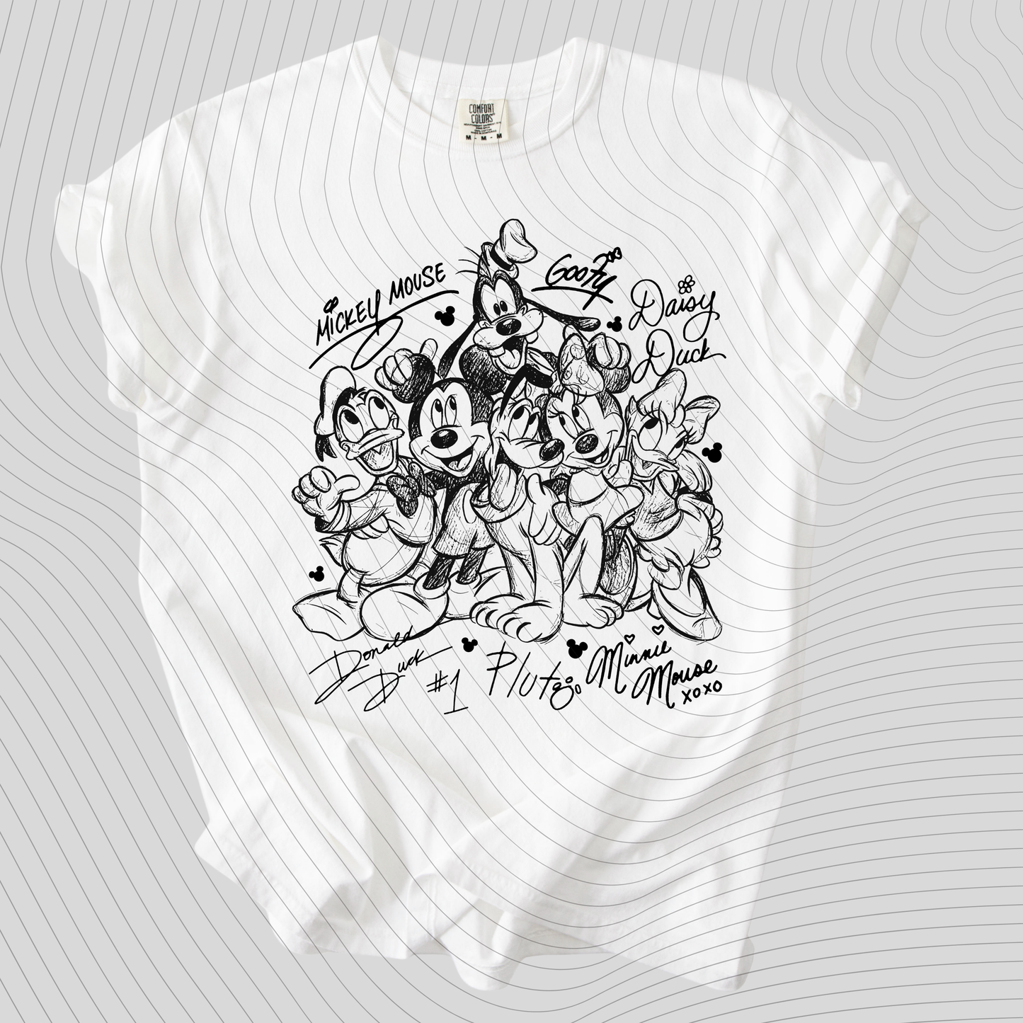 *Pre-Order* Mouse and Friend Sketch T-Shirt(Comfort Colors)