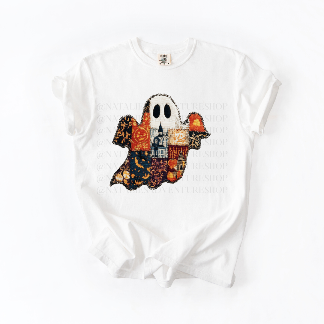 *Pre-Order* Ghost Faux Patch T-Shirt (Comfort Colors)