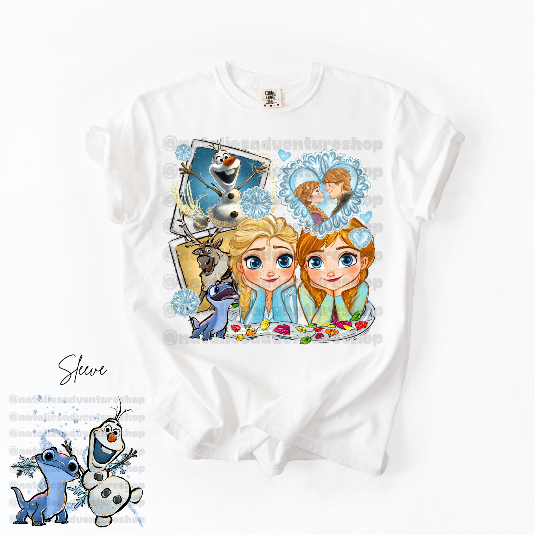 *Pre-Order* Ice Sisters Princess Cartoon T-Shirt (Comfort Colors)