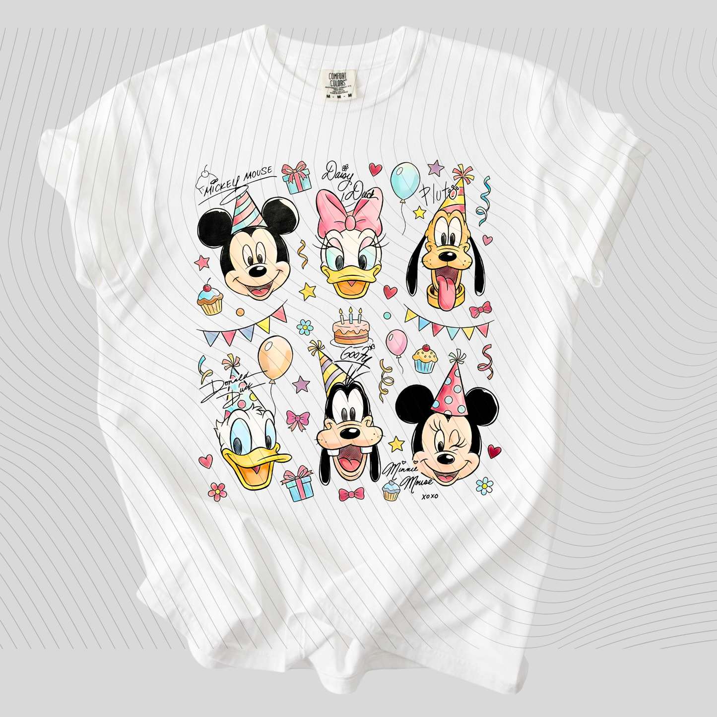 *Pre-Order* Mouse and Friends Birthday T-Shirt(Comfort Colors)
