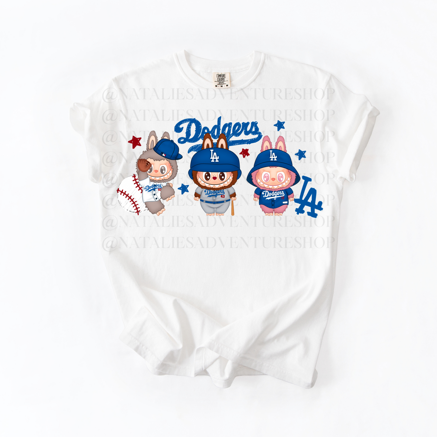 *Pre-Order* LA DODG BUBU Baseballl T-Shirt (Comfort Colors)