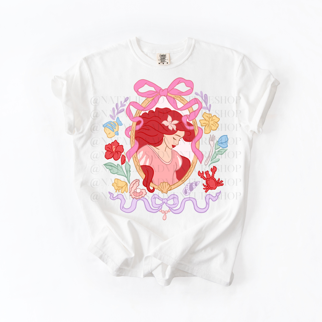 *Pre-Order* Mermaid Portrait Princess T-Shirt (Comfort Colors)