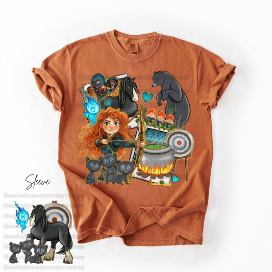 *Pre-Order* Scottish Princess Cartoon T-Shirt (Comfort Colors)
