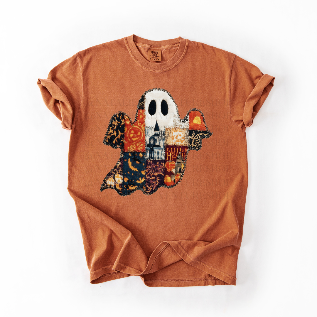 *Pre-Order* Ghost Faux Patch T-Shirt (Comfort Colors)