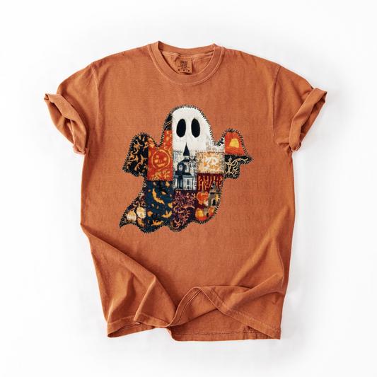 *Pre-Order* Ghost Faux Patch T-Shirt (Comfort Colors)