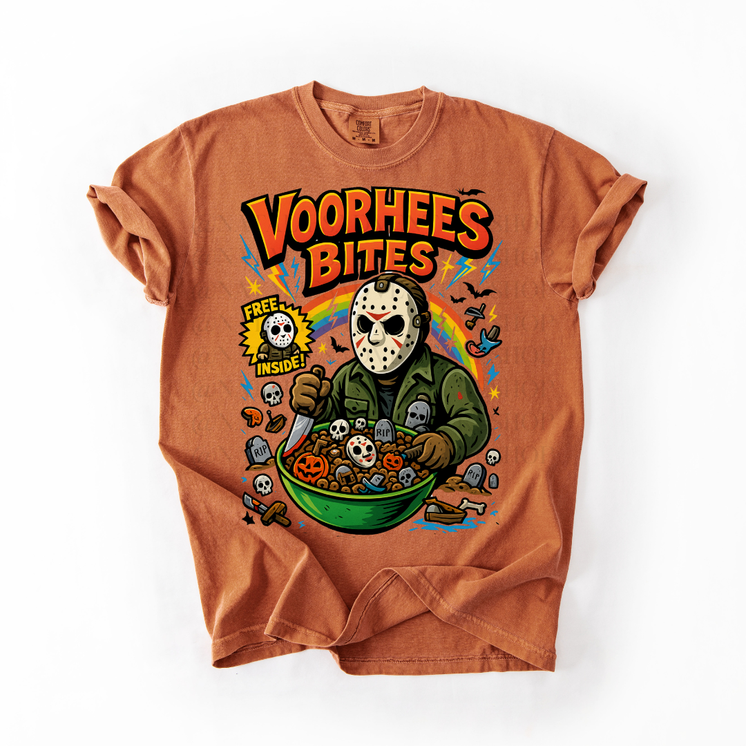 *Pre-Order* Vorhees Bites Cereal T-Shirt (Comfort Colors)