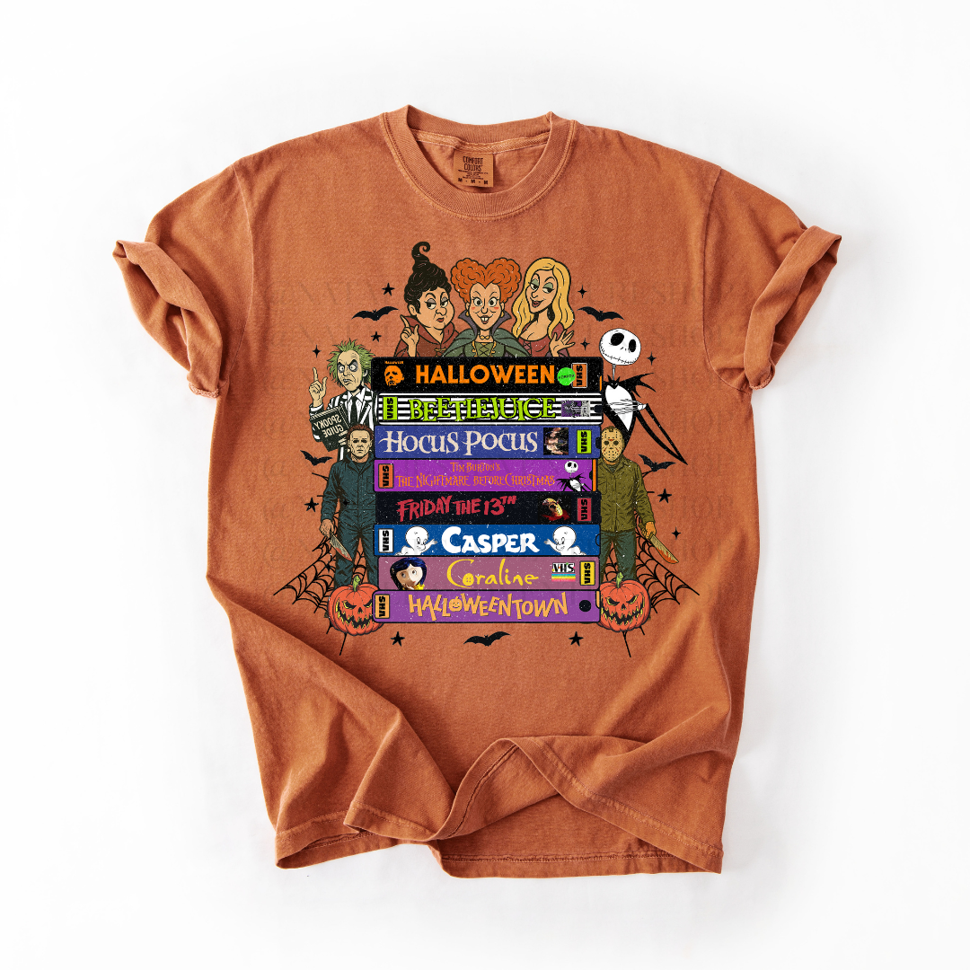 *Pre-Order* Halloween VHS Tapes T-Shirt (Comfort Colors)