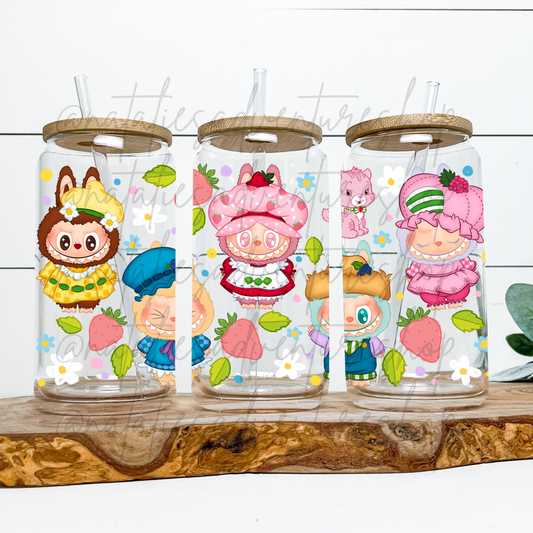 *Pre-Order* LABU Berry 16oz Glass Can