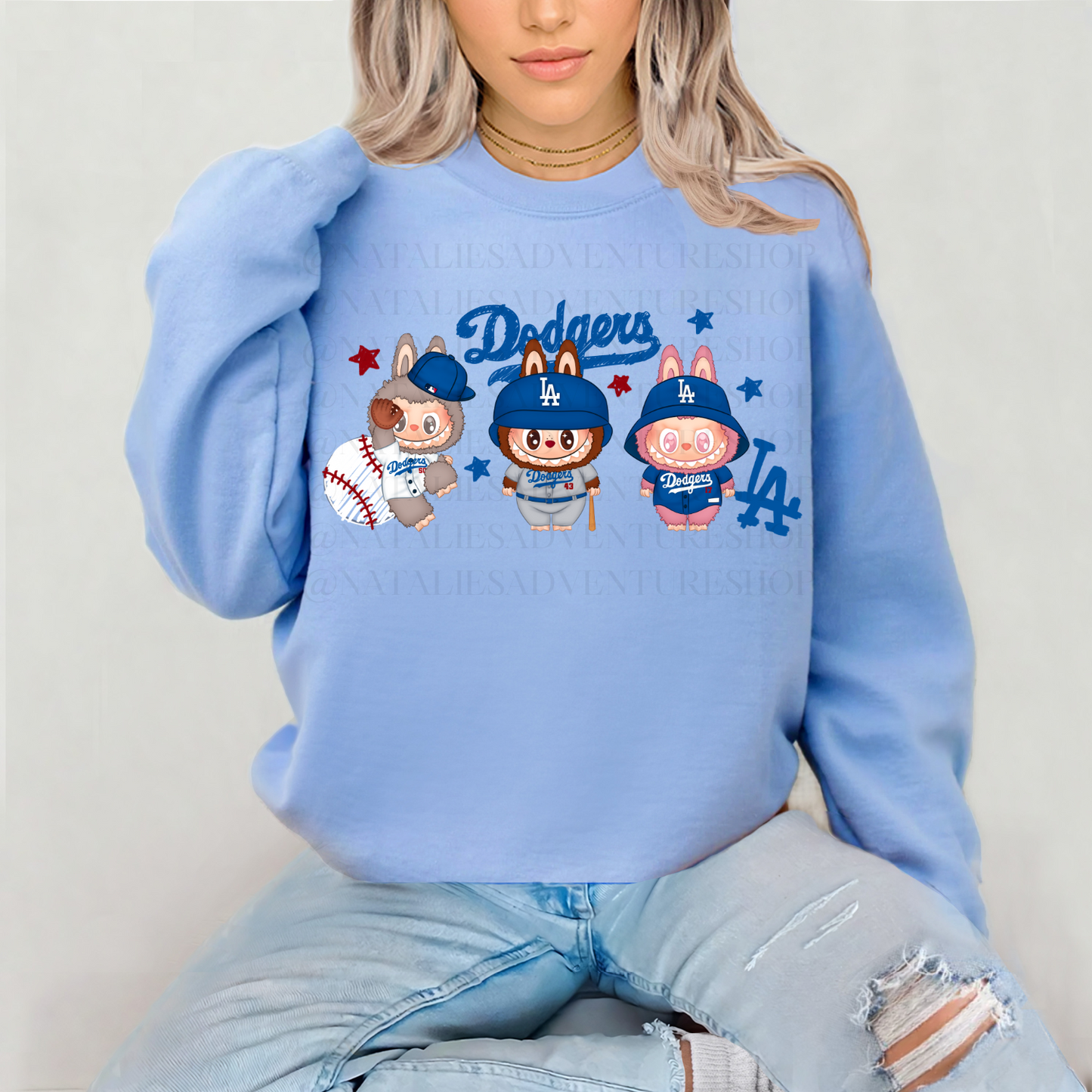 *Pre-Order* LA DODG Bubu Baseball Crewneck