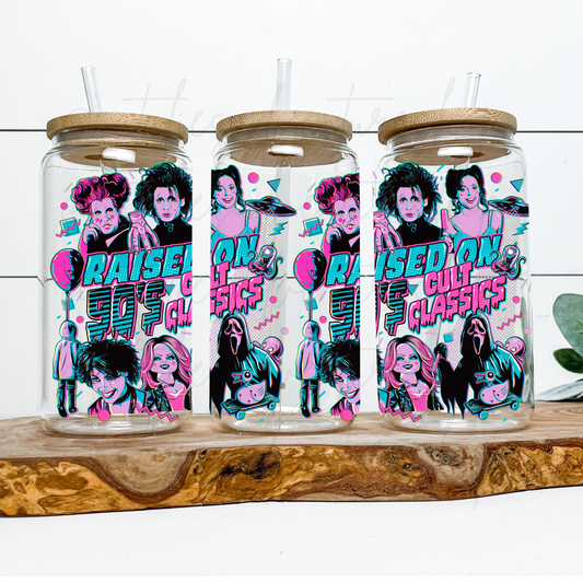 *Pre-Order* 90's Cult Classics 16oz Glass Can