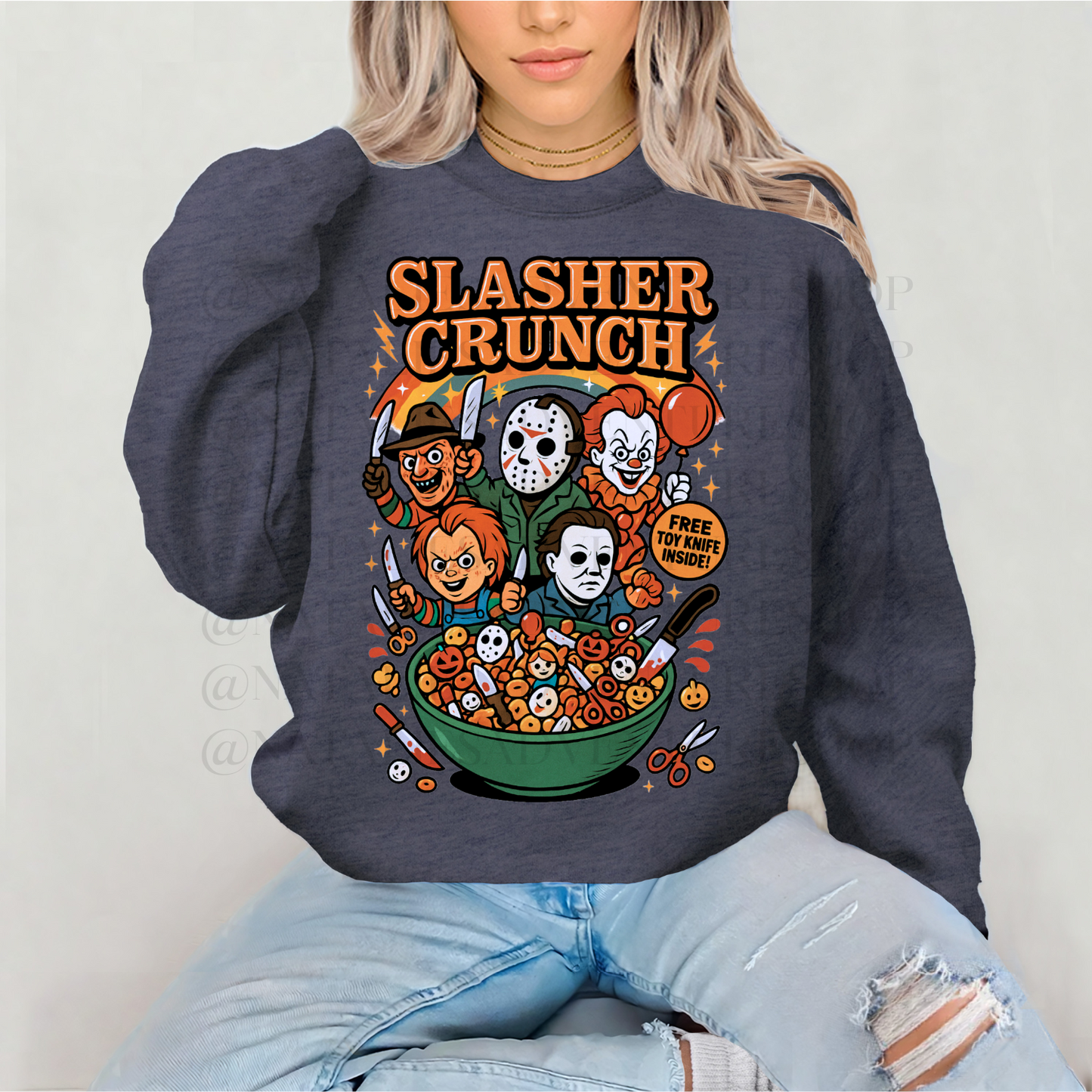 *Pre-Order* Slasher Crunch Cereal Crewneck