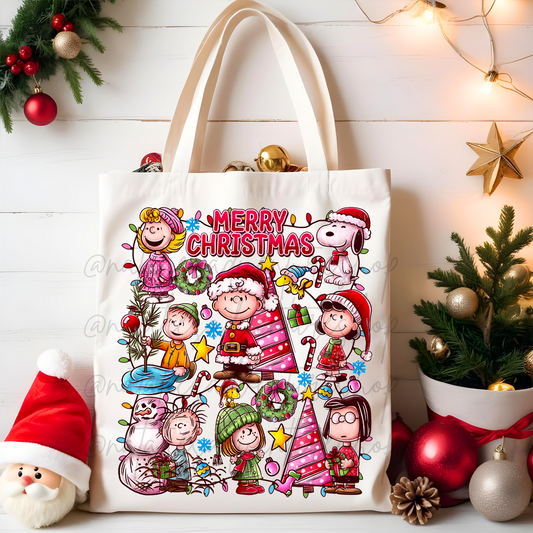 *Pre-Order* Peanut Christmas Canvas Tote Bag