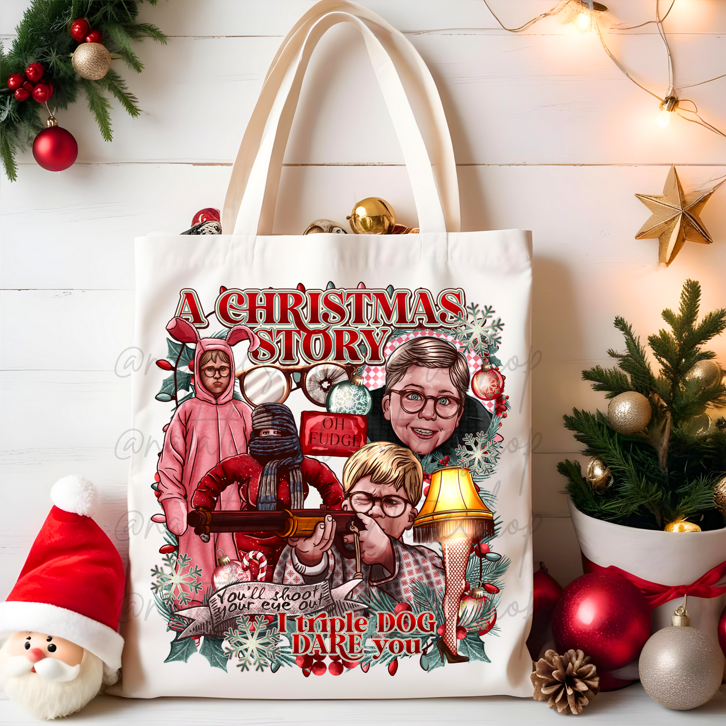 *Pre-Order* Christmas Story Canvas Tote Bag