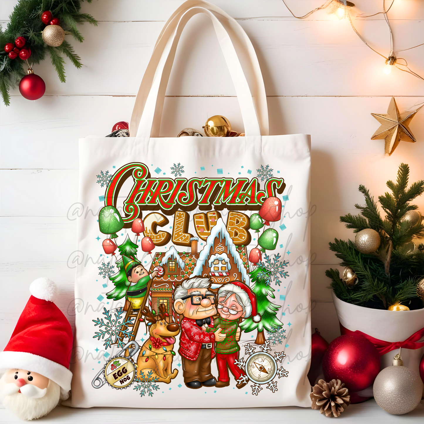 *Pre-Order* Christmas Club Canvas Tote Bag