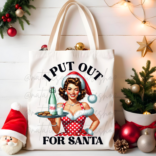 *Pre-Order* I Put Out for Santa Canvas Tote Bag