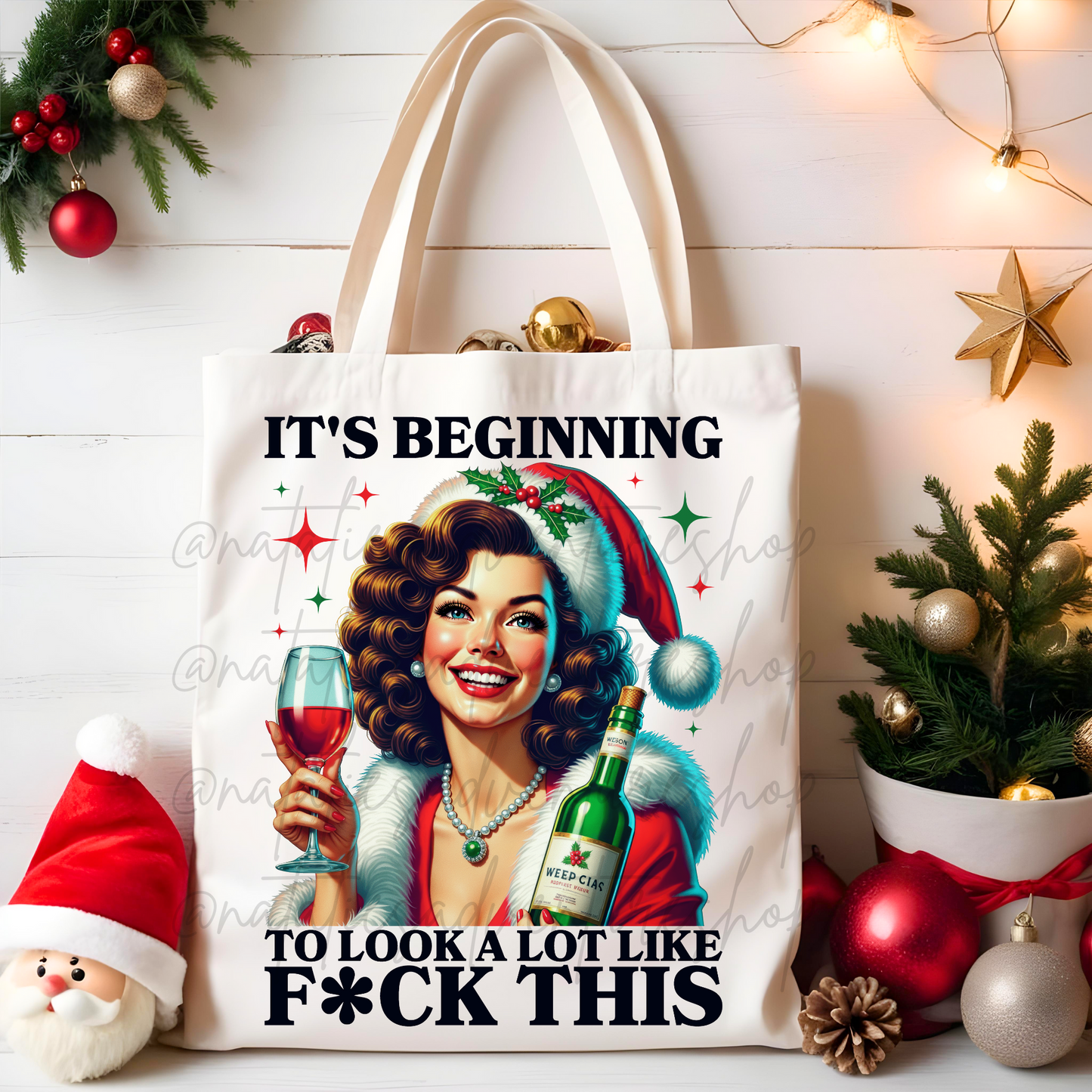 *Pre-Order* It's Beginning to look a lot Canvas Tote Bag