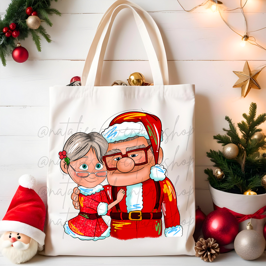 *Pre-Order* C + E Christmas Santa Canvas Tote Bag