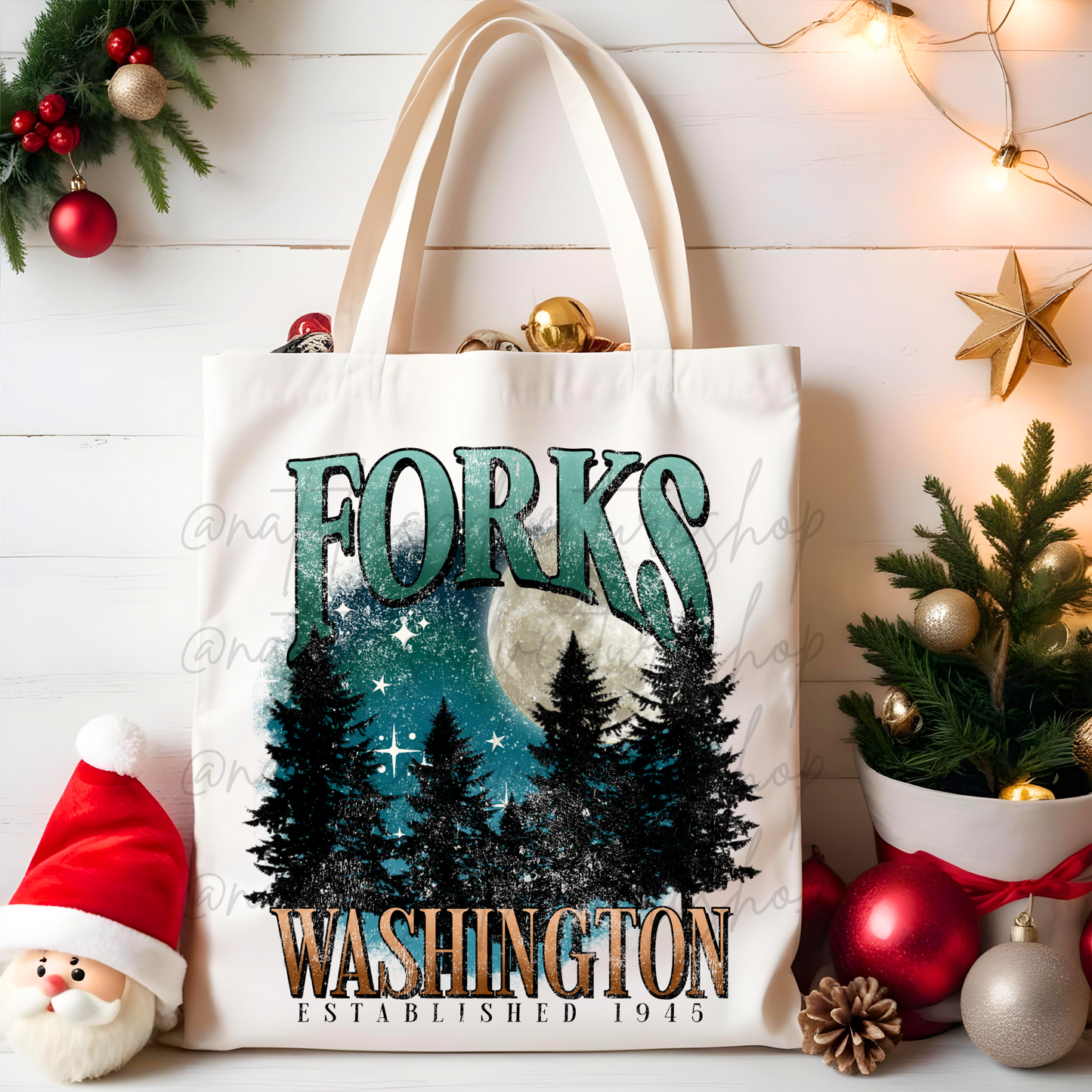 *Pre-Order* Forks Washington Canvas Tote Bag