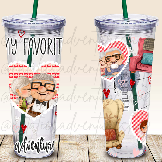 *Pre-Order* C + E Valentine Favorite Adventure 24oz Snowglobe Tumbler