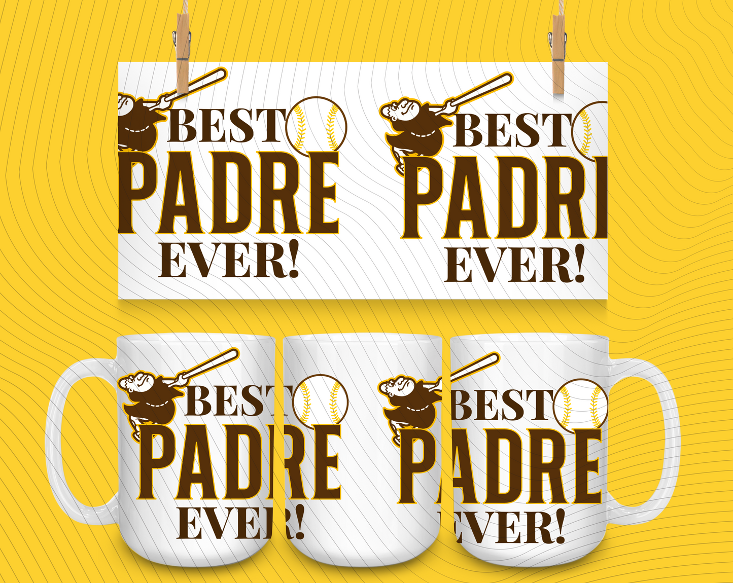 *PRE-ORDER* Best Padre Ever 15oz Ceramic Mug