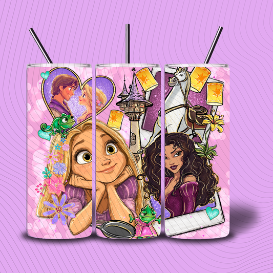 *Pre-Order* Punzie Cartoon Princess 20oz Stainless Steel Tumbler