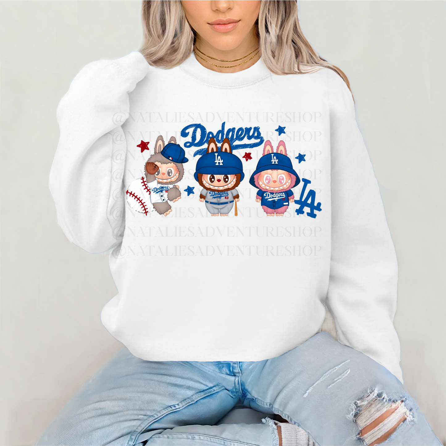 *Pre-Order* LA DODG Bubu Baseball Crewneck